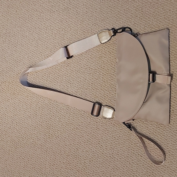 Gold trim nylon belt/cross body bag/clutch - Picture 14 of 16